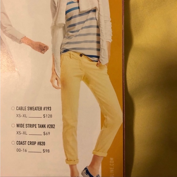 CAbi Coastal Crop size 6 yellow pants - Picture 4 of 10